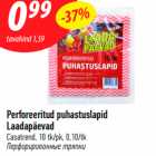 Perforeeritud puhastuslapid
Laadapäevad