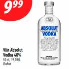 Viin Absolut
Vodka 40%