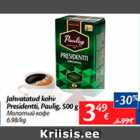 Allahindlus - Jahvatatud kohv Presidentti, Paulig, 500 g