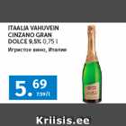 Allahindlus - ITAALIA VAHUVEIN 
CINZANO GRAN 
DOLCE 9,5% 
0,75 l 