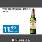 Allahindlus - VISKI JAMESON IRISH 40% 
0,5 