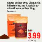 Chaga pulber 30 g, Chaga Mix 
külmkuivatatud kasekäsna-
männikasvu pulber 30 g 