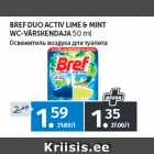 BREF DUO ACTIV LIME & MINT
WCVÄRSKENDAJA 
50 ml