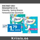 DISCREET DEO 
PESUKAITSE 
60 tk