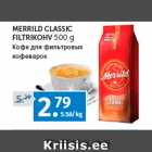 Allahindlus - MERRILD CLASSIC 
FILTRIKOHV 
500 g