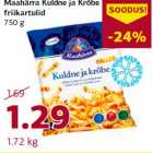 Allahindlus - Maahärra Kuldne ja Krõbe
friikartulid
750 g