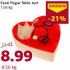 Allahindlus - Eesti Pagar Süda tort
1,05 kg