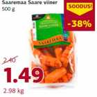 Allahindlus - Saaremaa Saare viiner
500 g