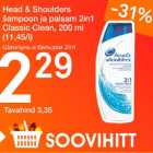 Allahindlus - Head & Shoulders šampoon ja 2in1 Classic Clean