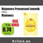 Allahindlus - Majonees Provansaal Lemmik
405 ml