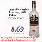 Allahindlus - Vene viin Russian Standard