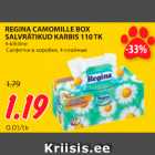 Allahindlus - REGINA CAMOMILLE BOX
SALVRÄTIKUD KARBIS 110 TK