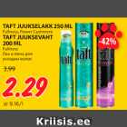 Allahindlus - TAFT JUUKSELAKK 250 ML
Fullness, Power Cashmere; 
TAFT JUUKSEVAHT
200 ML
Fullness