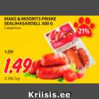 Allahindlus - MAKS & MOORITS PRISKE
SEALIHASARDELL 500 G