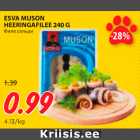 Allahindlus - ESVA MUSON
HEERINGAFILEE 240 G