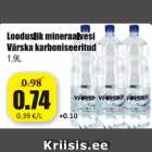 Allahindlus - Looduslik mineraalvesi Värska karboniseeritud 1,9 l