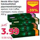 Nestlé After Eight
šokolaadilehed
piparmünditäidisega