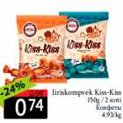 Iiriskompvek Kiss-Kiss

