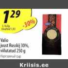 Allahindlus - Valio
juust Ruskij 30%,
viilutatud 250 g