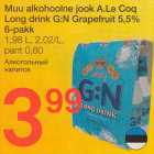 Muu alkohoolne jook A.Le Coq Long drinc G:N Grapefruit