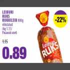 LEIBURI RUKS RUKKILEIB 800g viilutatud