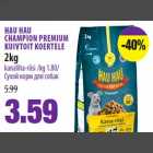 Allahindlus - HAU HAU CHAMPION PREMIUM KUIVTOIT KOERTELE 2kg kanaliha-riisi