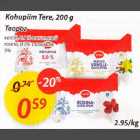 Kohupiim Tere, 200g vanill,0,1%, rosina,0,1% 5%