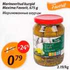 Allahindlus - Marineeritud kurgid Maxima Favorit, 675g