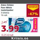 Allahindlus - Zewa Deluxe
Pure White
tualettpaber