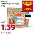 Allahindlus - Mamma
kohupiimapannkoogid
230 g