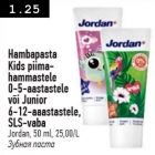 Allahindlus - Hambapasta Kinds piimahammastele 0-5-aastastele või  Junior 6-12-aastsstele, SLS-vaba