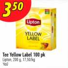 Tee Yelllow Label 100 pk