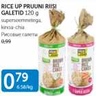 Allahindlus - RICE UP PRUUNI RIISI GALETID 120 G