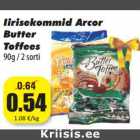 Iirisekommid Arcor
Butter
Toffees
90g / 2 sorti