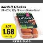 Sardell Lihakas
(liha 75%) 360g / Rakvere Lihakombinaat