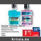 Allahindlus - Suuvesi Listerine, 250 ml