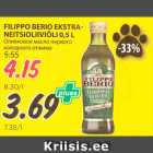 Allahindlus - FILIPPO BERIO EKSTRA
NEITSIOLIIVIÕLI 0,5 L