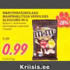 Allahindlus - M&M PIIMAŠOKOLAAD 
MAAPÄHKLITEGA VÄRVILISES 
GLASUURIS 90 G