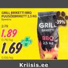 Allahindlus - GRILL BRIKETTI BBQ 
PUUSÖEBRIKETT 2,5 KG