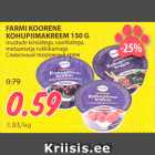 Allahindlus - FARMI KOORENE 
KOHUPIIMAKREEM 150 G