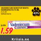 VADEMECUM NONSTOP WHITE
HAMBAPASTA 75 ML