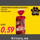 LEIBURI RUKS RUKKILEIB 600 G