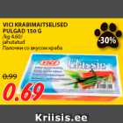 Allahindlus - VICI KRABIMAITSELISED
PULGAD 150 G