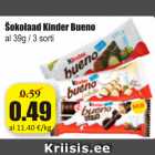 Allahindlus - Šokolaad Kinder Bueno