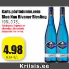 Allahindlus - Kaits. päritolunim. vein Blue Nun Rivaner Riesling