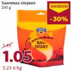 Allahindlus - Saaremaa riivjuust
200 g