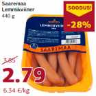 Allahindlus - Saaremaa
Lemmikviiner
440 g