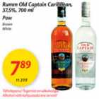 Allahindlus - Rumm Old Captain Caribbean
Brown
White