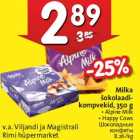 Allahindlus - Milka
šokolaadikompvekid,
