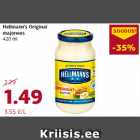 Allahindlus - Hellmann’s Original
majonees
420 ml